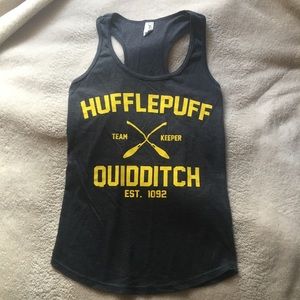 Harry Potter Hufflepuff grey tank size XS